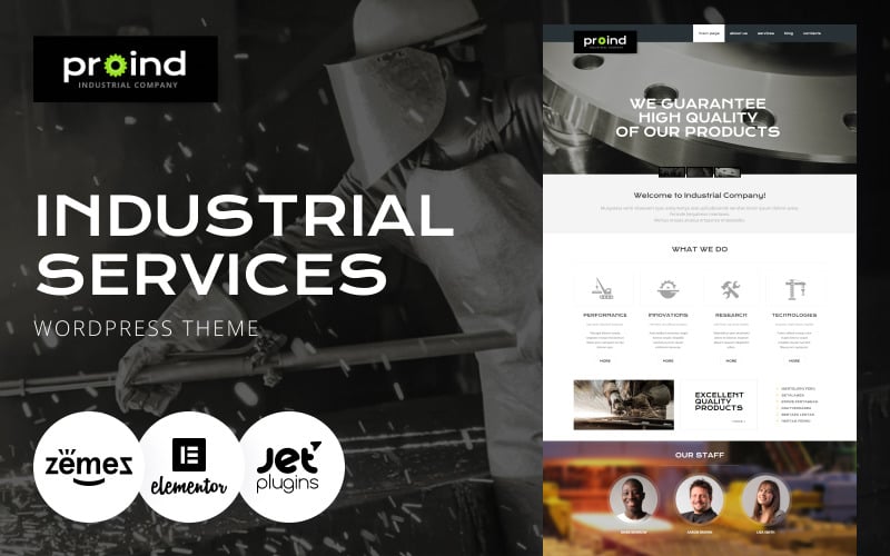 170 proind industrial services multipurpose modern wordpress elementor theme