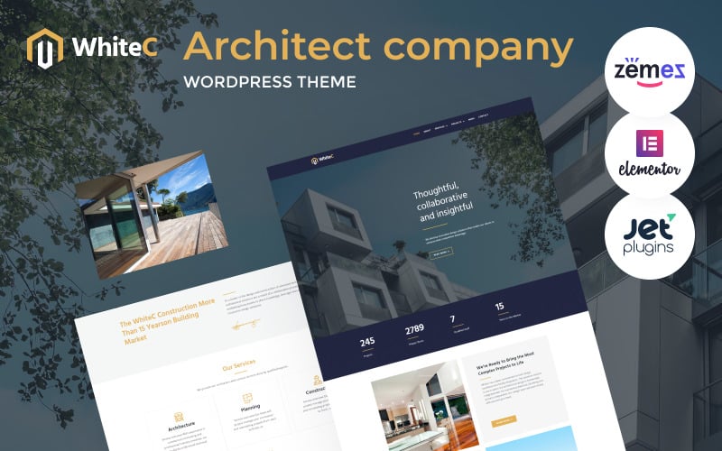 177 whitec wordpress elementor architect theme