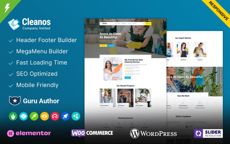 191 cleanos cleaning services wordpress theme