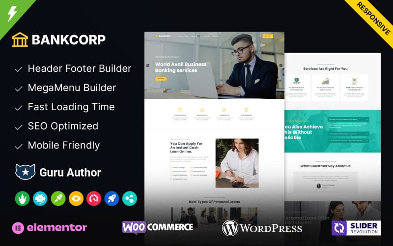 201 bankcorp banking loan business and finance wordpress theme