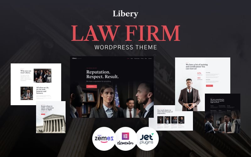 208 libery law firm wordpress theme