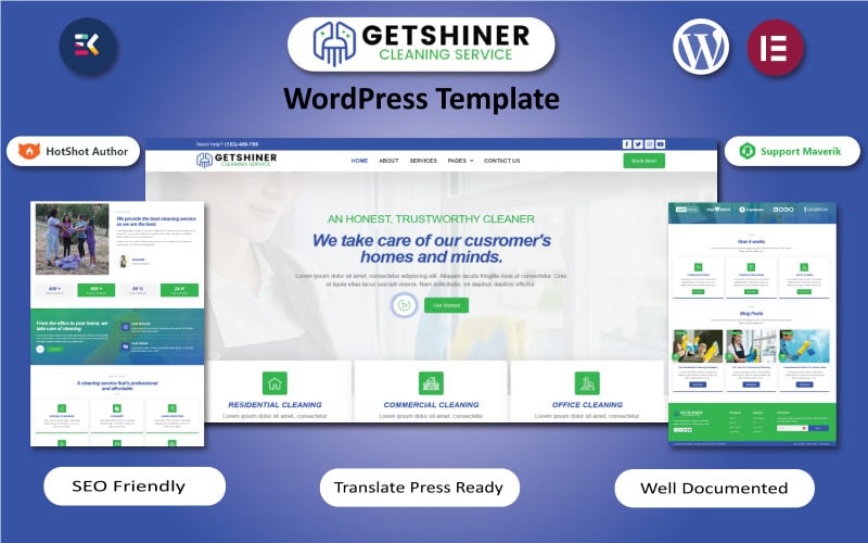 210 getshiner limousine window cleaners and cleaning service wordpress elementor template