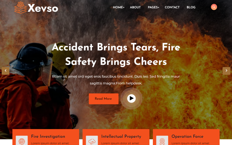 2105 xevso fire department wordpress theme