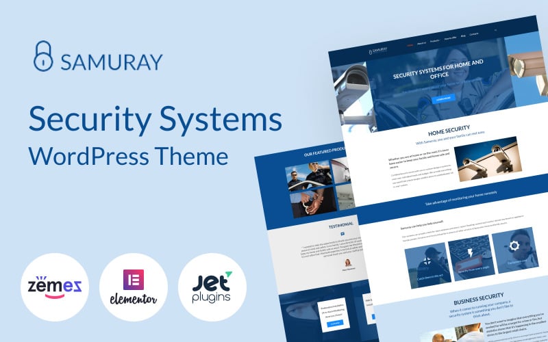 230 samuray elementor based security wordpress theme