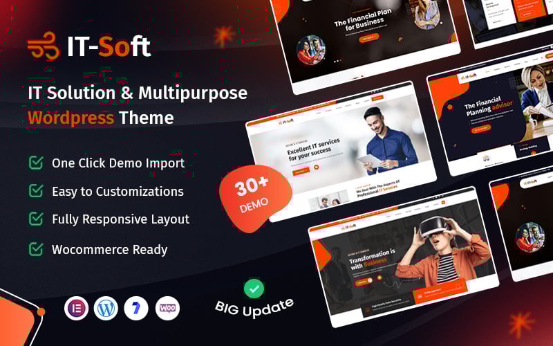 24 it soft it solutions and business consulting wordpress theme