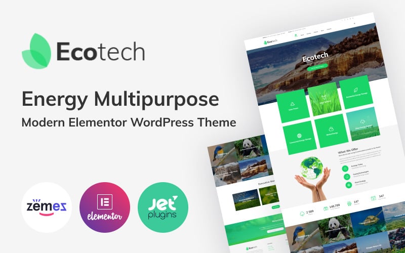 248 ecotech – energy multipurpose modern elementor wordpress theme