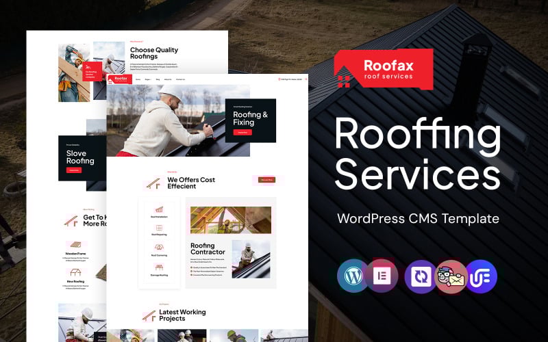 2493 roofax roofing care company wordpress elementor theme