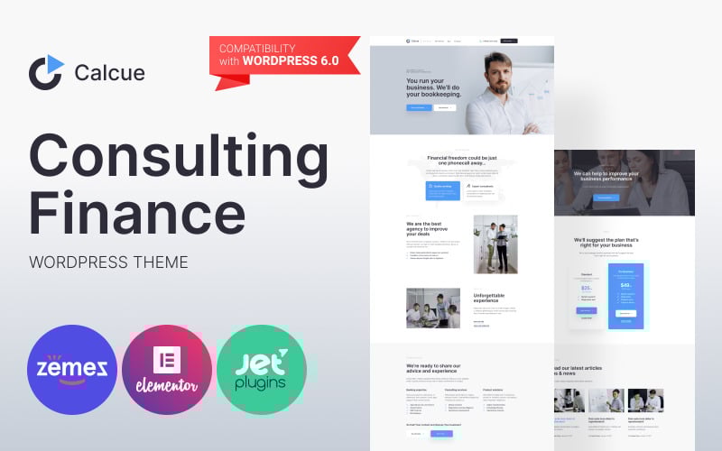 250 calcue consulting finance wordpress theme