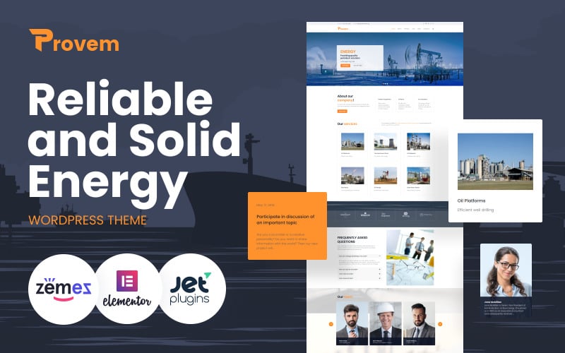 252 provem reliable and solid energy wordpress theme
