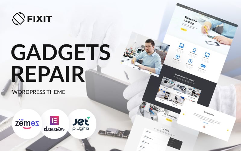 258 fixit gadgets repair multipurpose modern wordpress elementor theme