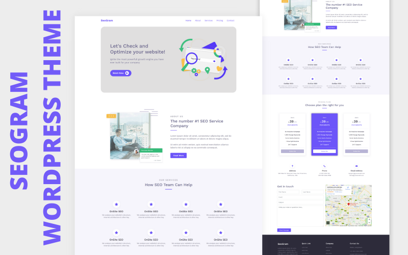 2580 seogram one page wordpress theme