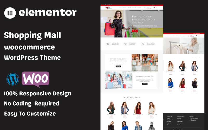 2589 shopping mall woocommerce wordpress theme