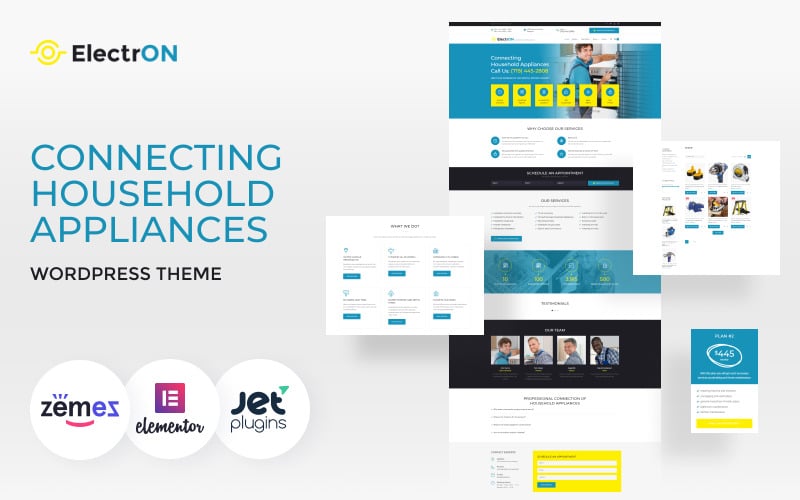 259 electron connecting household appliances wordpress theme