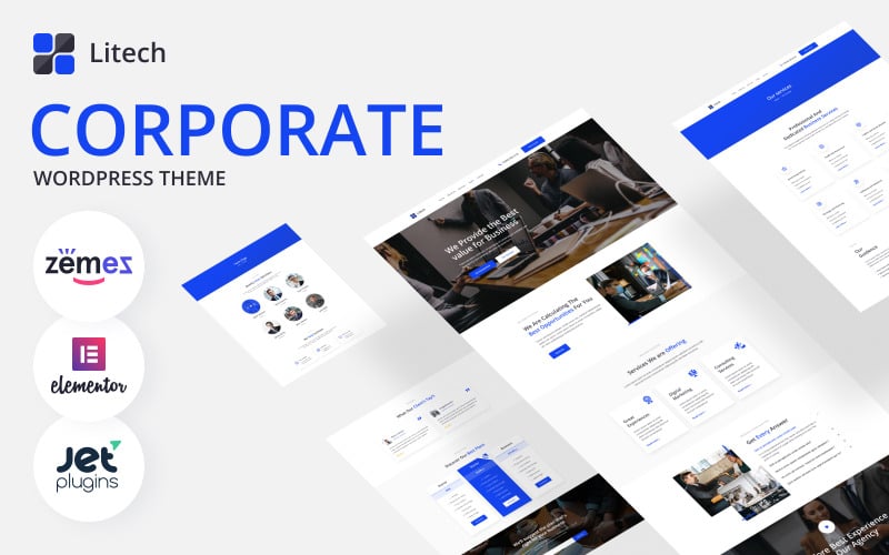 263 litech bootstrap corporate wordpress theme