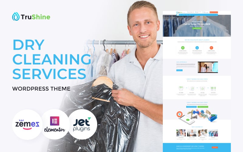 264 trushine dry cleaning services wordpress theme