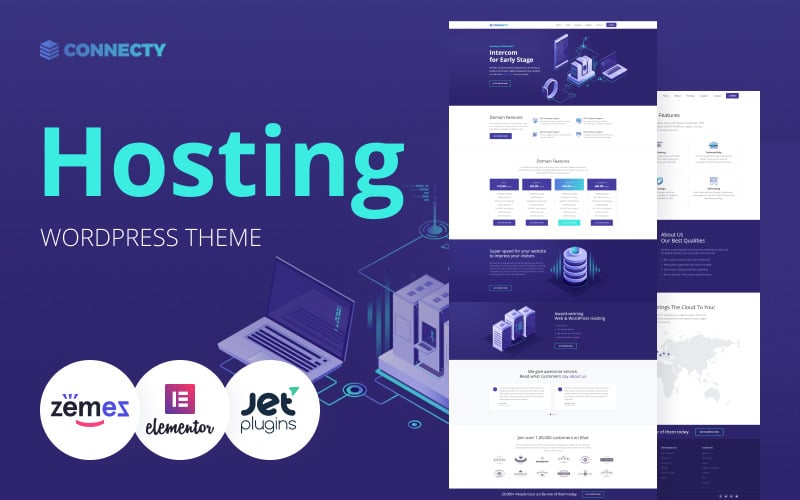 268 connecty hosting wordpress elementor theme