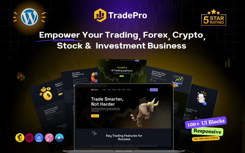 312 tradepro – the all in one wordpress theme for forex crypto stocks etfs and trading investment