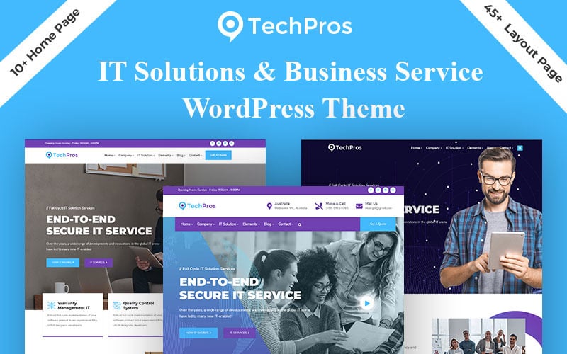 314 techpros technology and business service wordpress theme
