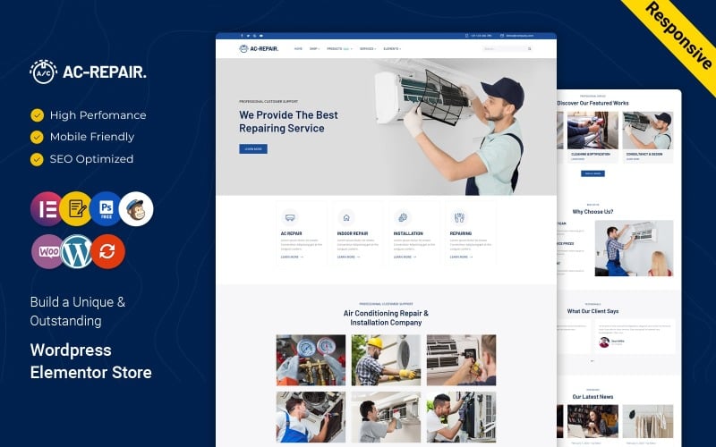 321 ac repair air conditioning and heating wordpress theme