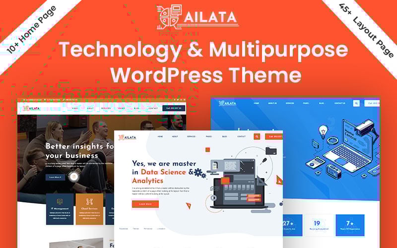 326 ailata data science artificial intelligence and it solution wordpress theme