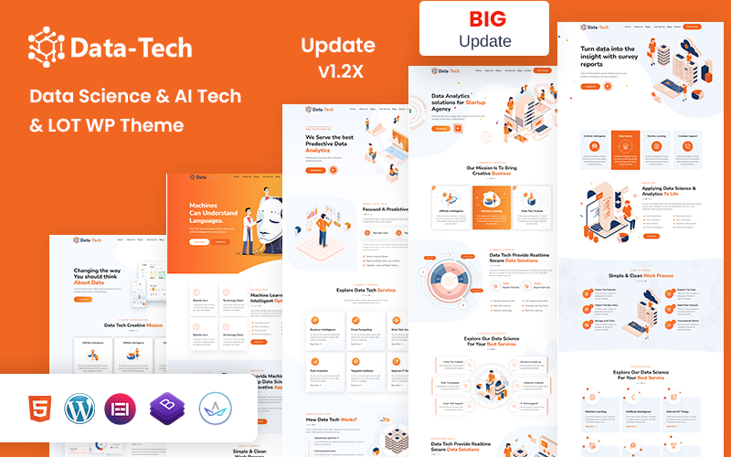 327 datatech data science and ai tech and iot wordpress theme