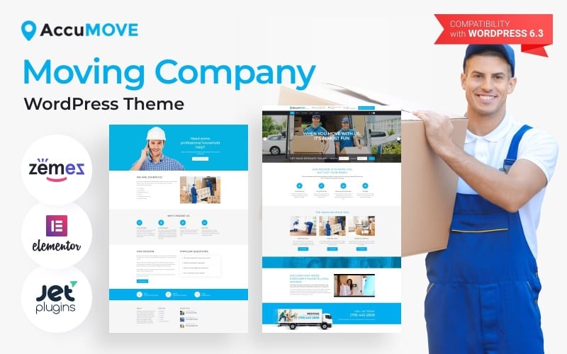 33 accumove moving company wordpress theme