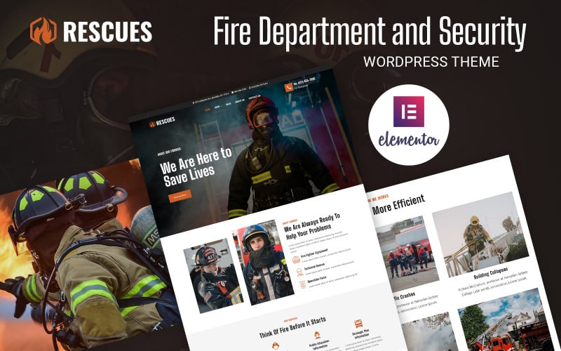333 rescues fire department and security business wordpress theme