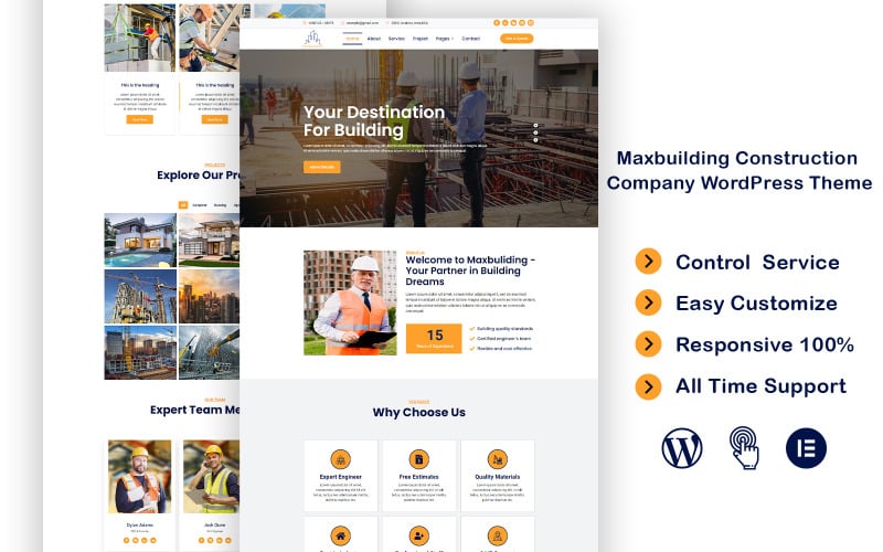 334 maxbuilding construction company wordpress theme
