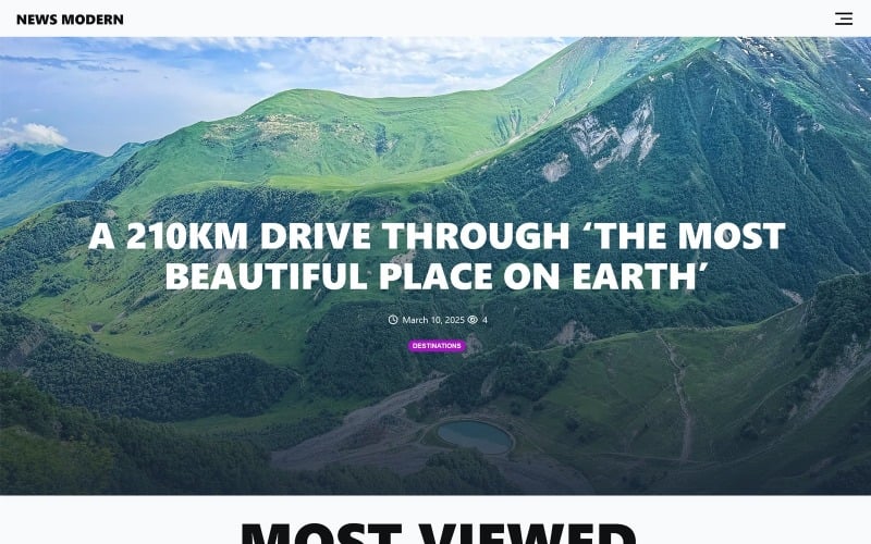 341 news modern news and magazine wordpress theme
