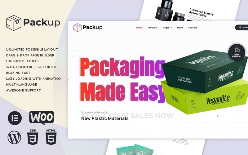 348 packup packaging and material wordpress theme