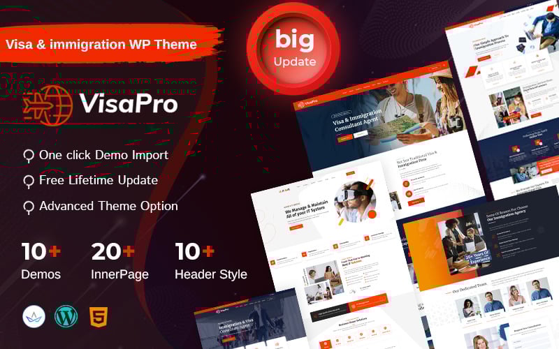 349 visapro immigration and visa consulting wordpress theme