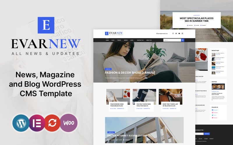 357 evarnew news magazine wordpress theme