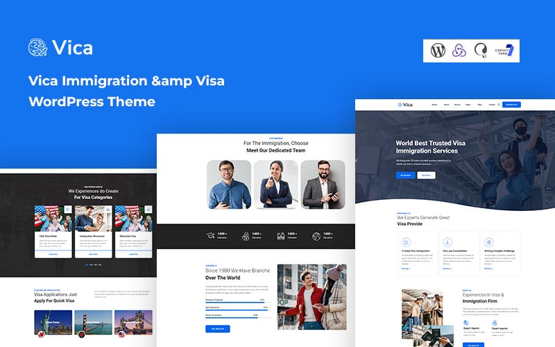 365 vica immigration and visa wordpress theme