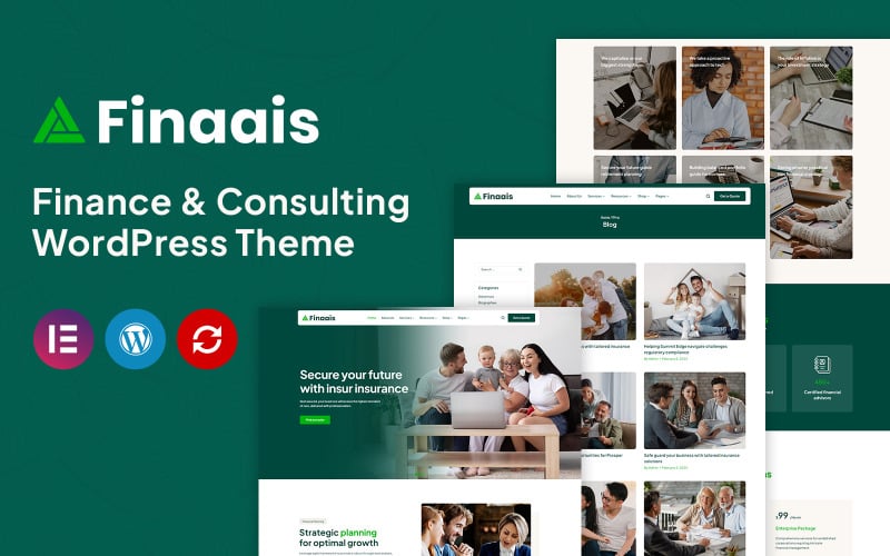 367 finaais finance and consulting elementor wordpress theme