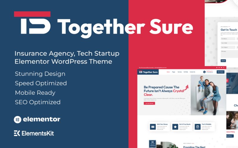 368 together sure insurance agency wordpress theme