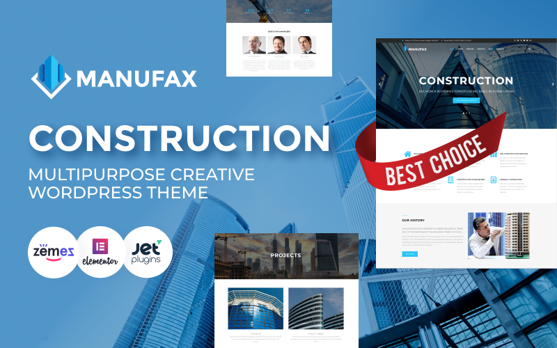 38 manufax construction multipurpose creative wordpress elementor theme