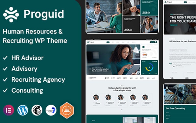 384 proguid – human resources and recruiting wordpress theme