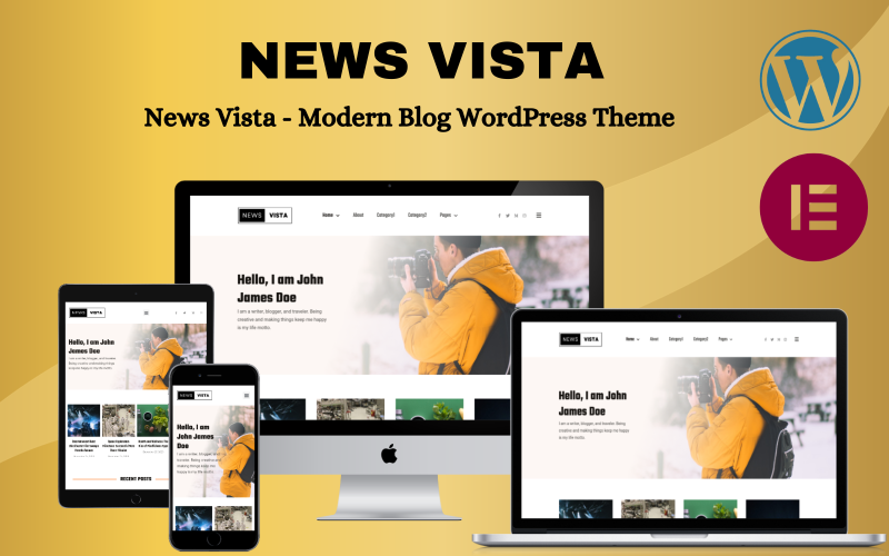 400 news vista modern blog elementor wordpress theme