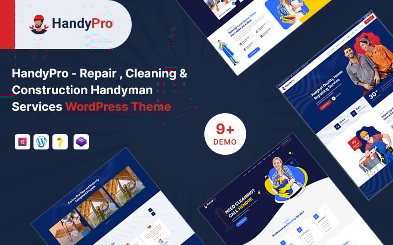 409 handypro repair cleaning and construction handyman services wordpress theme