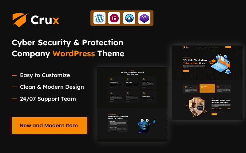 417 crux – cyber security services and protection company wordpress theme
