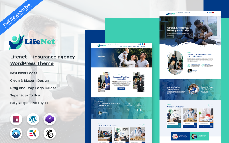 422 lifenet insurance agency wordpress theme