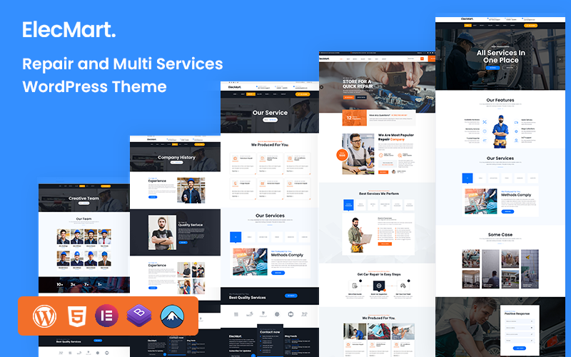 435 elecmart repair multi service wordpress theme