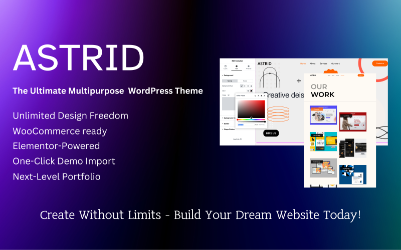 438 astrid – creative wordpress theme for businesses portfolios and online stores