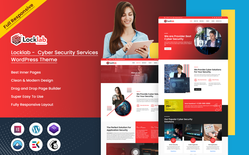 445 locklab cyber security services wordpress theme