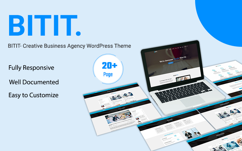 468 bitit creative business agency elementor wordpress theme