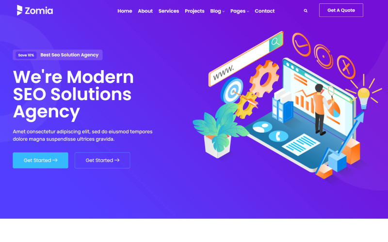 469 zomia technology and agency wordpress theme