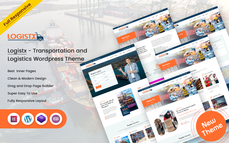 473 logistx transportation and logistics wordpress theme