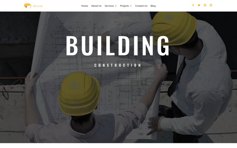 487 brixel building construction wordpress theme