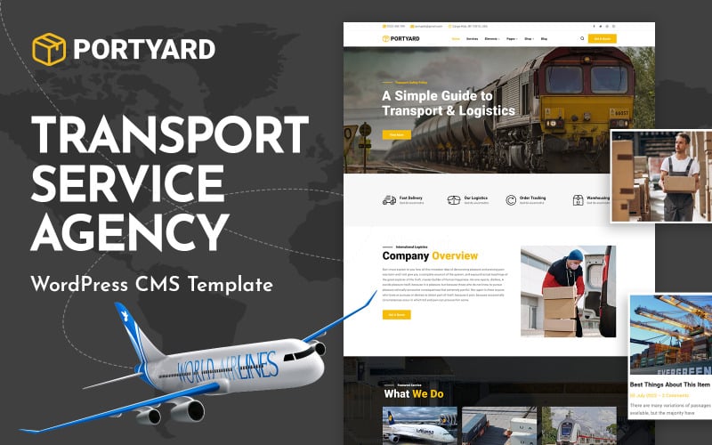 493 portyard logistics and transport wordpress theme