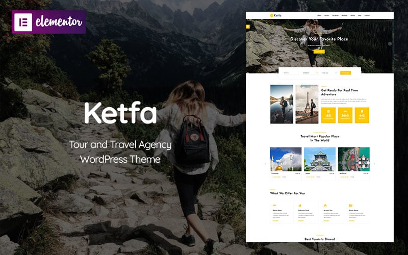499 ketfa – tour and travel agency wordpress theme